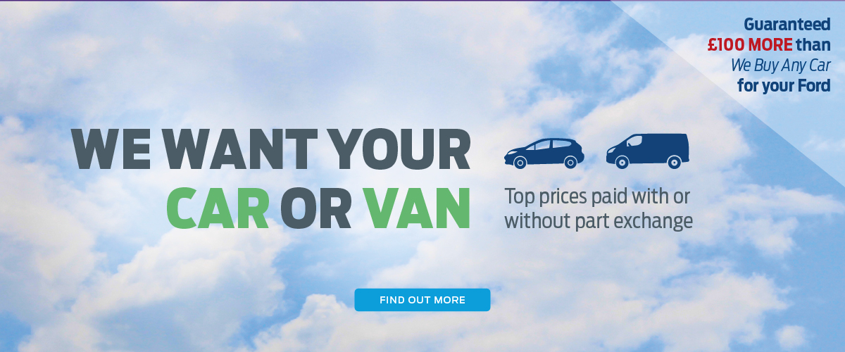 We want to buy your Car or Van